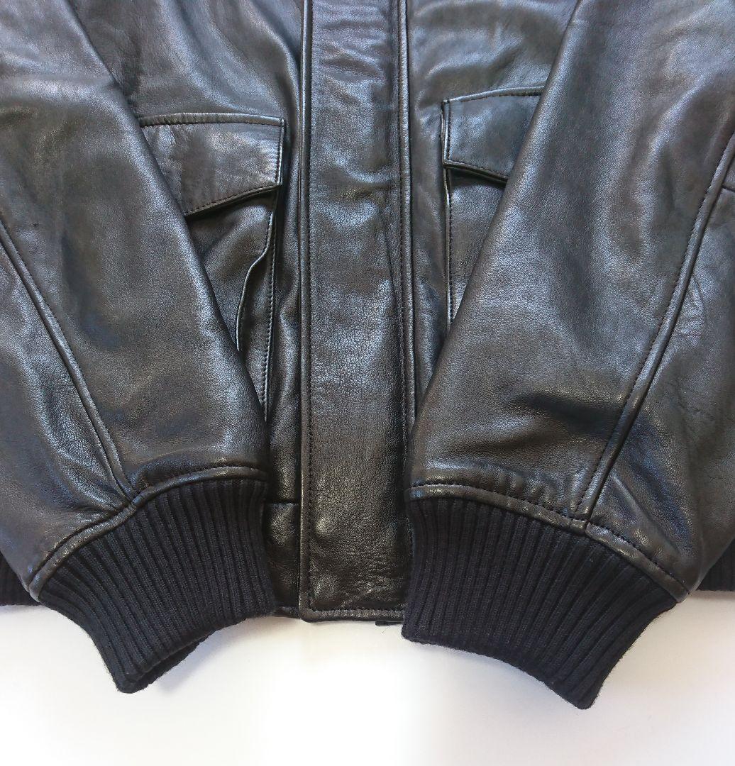 ZARA✨レザーポケットジャケット 黒 L ラムレザー