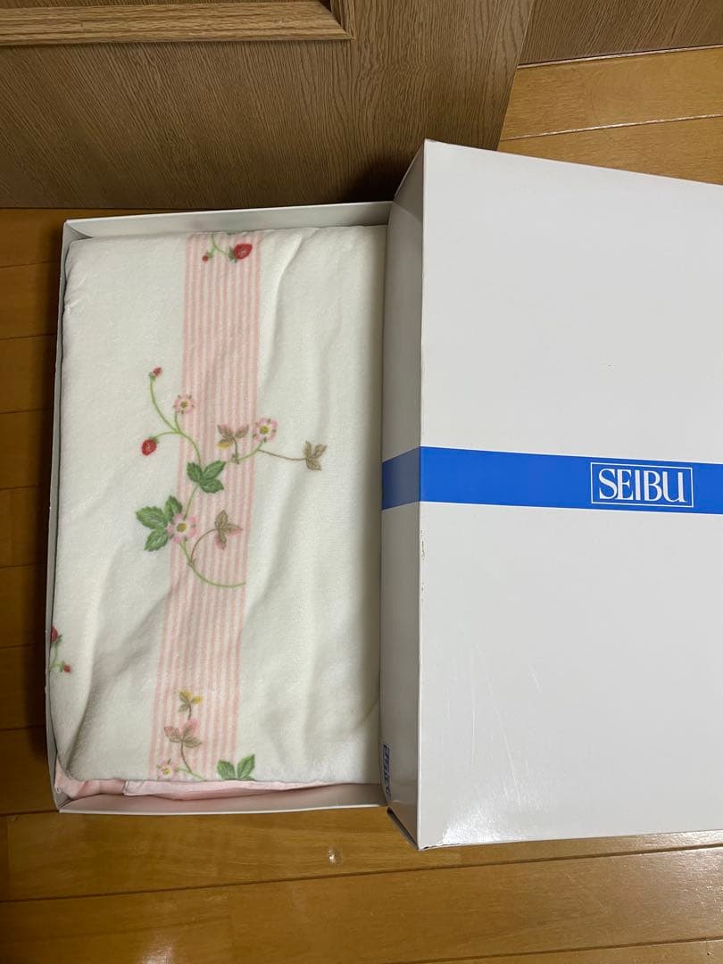  毛布、花柄ブランケット 140×200cm