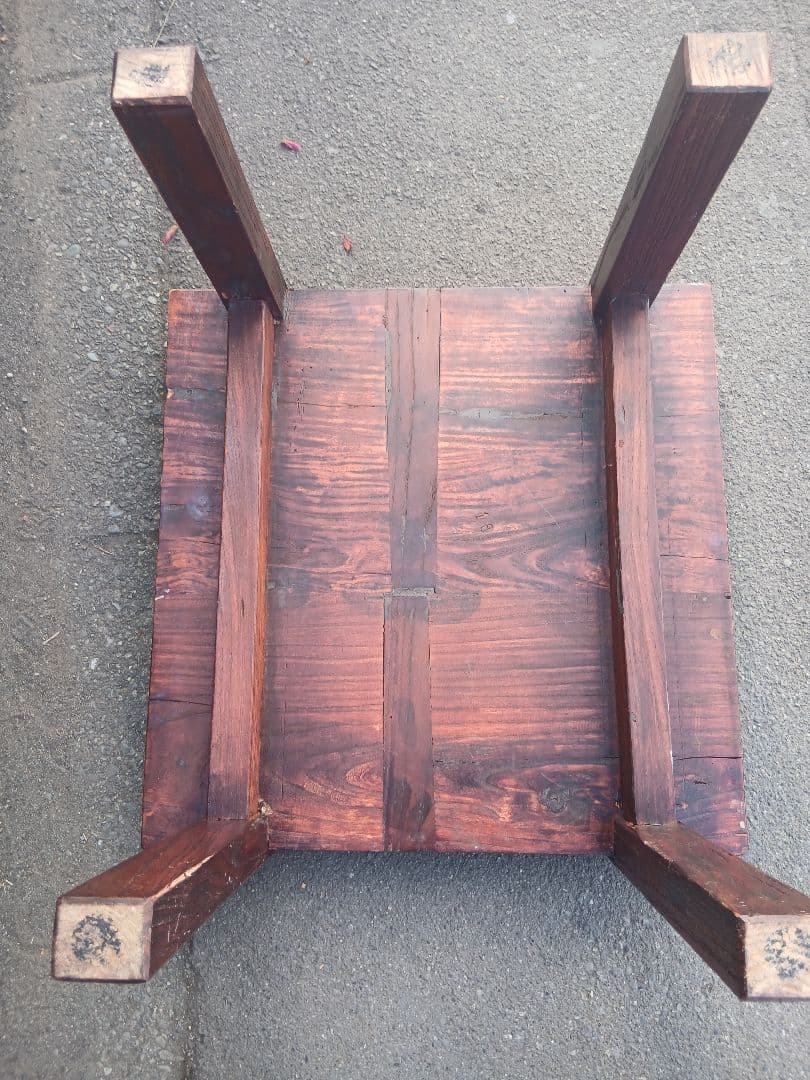 アンティークテーブル、ガラス