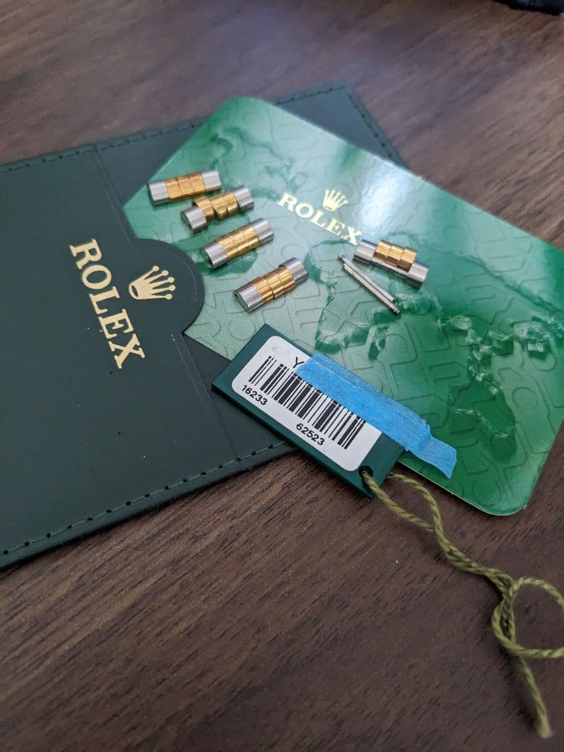 ロレックス 16233 ジュビリーブレス用 純正コンビ駒　余り駒　5コマ