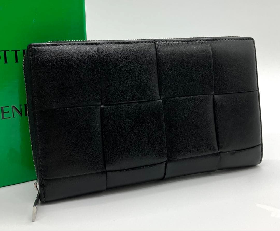 ⭐️ 極美品 ボッテガ ヴェネタ カセット ラウンドファスナー 長財布 ブラック