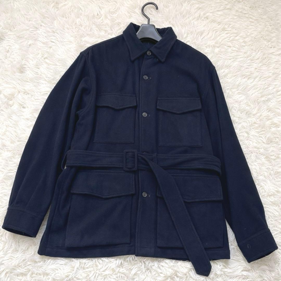 トップス AURALEE SUPER SOFT FLANNEL SAFARI SHIRT