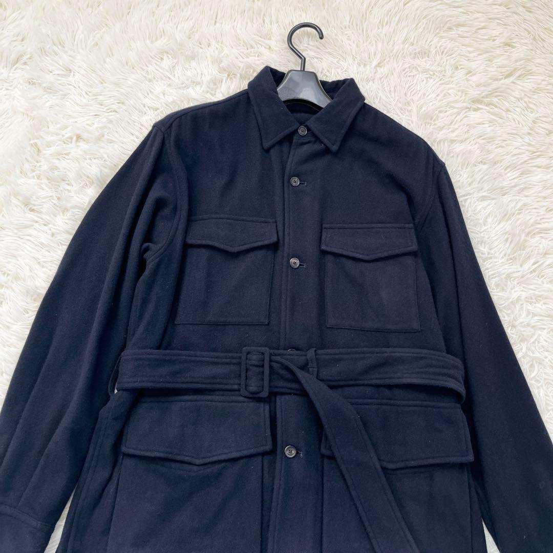 トップス AURALEE SUPER SOFT FLANNEL SAFARI SHIRT