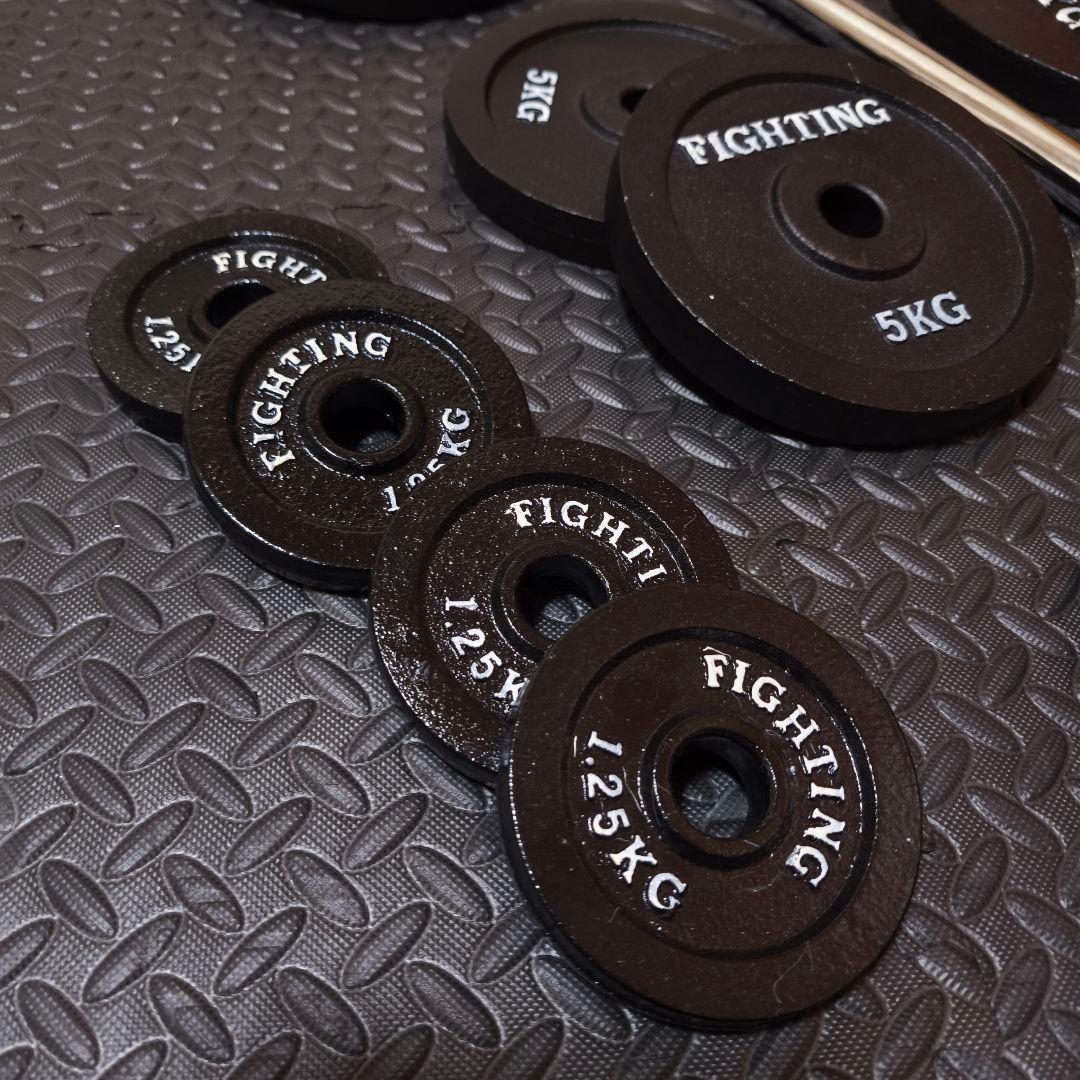 最終値下げ　直接引取限定　総重量100kg バーベルセット　ファイティングロード