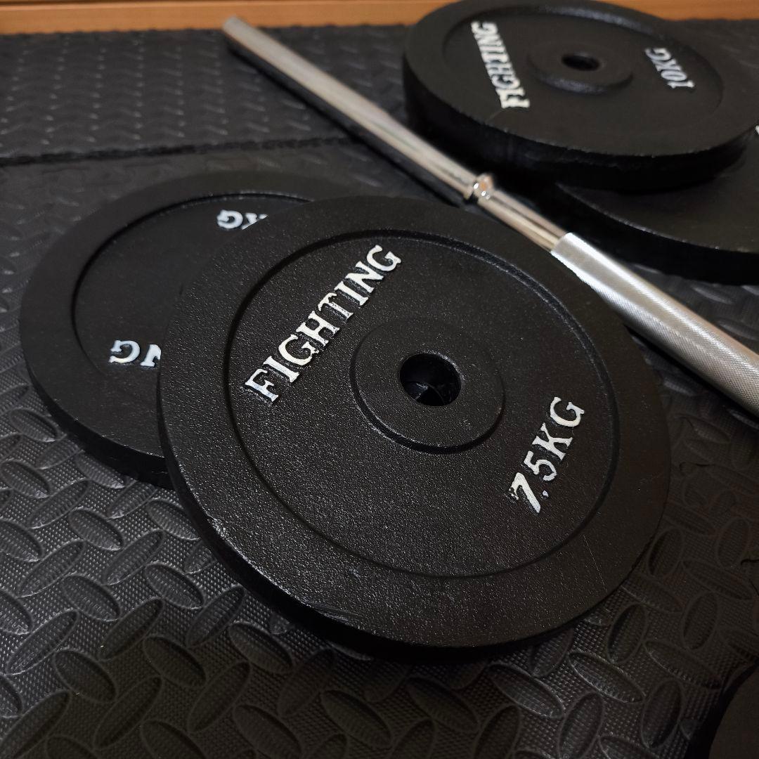 最終値下げ　直接引取限定　総重量100kg バーベルセット　ファイティングロード