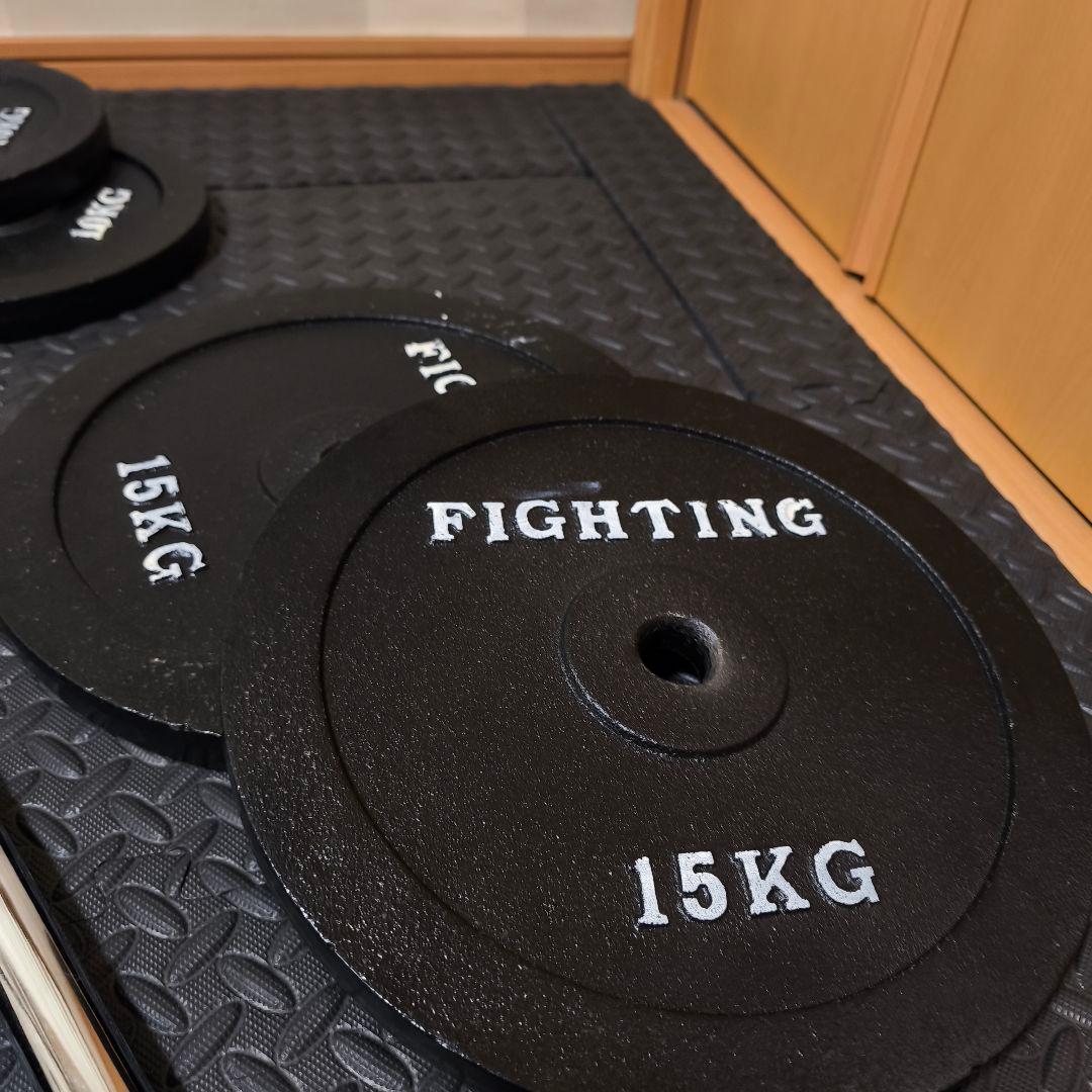 最終値下げ　直接引取限定　総重量100kg バーベルセット　ファイティングロード