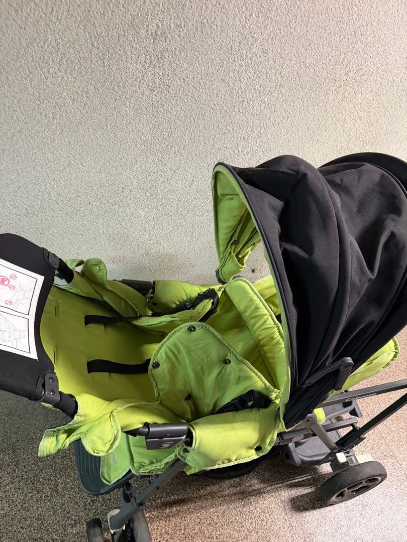 【送料込】joovy Caboose Graphite2人乗りベビーカー