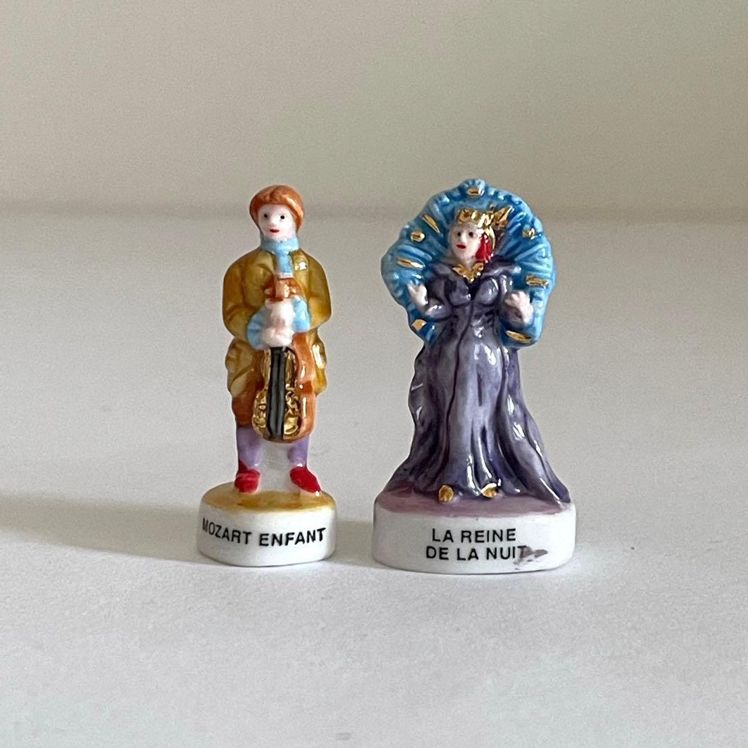 モーツァルト　フェーブ　フェーヴ　フランス　陶器　ミニチュア　置物