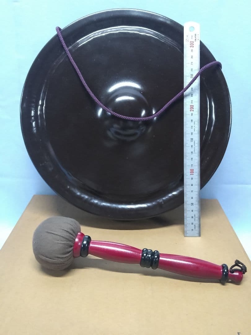 茶道具　銅鑼　ドラ　茶会席 バチ