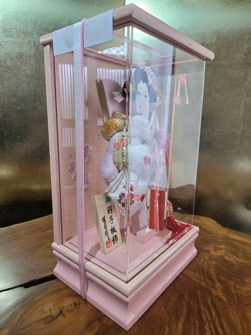 【展示品限り】正月飾り　羽子板　ケース飾り　※閉店セール　H32