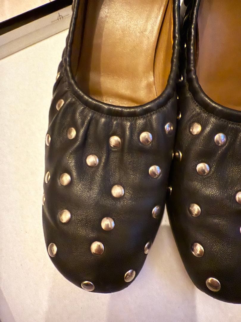 SALE！【希少】セリーヌ レザー ソフト バレリーナ パンプス シューズ