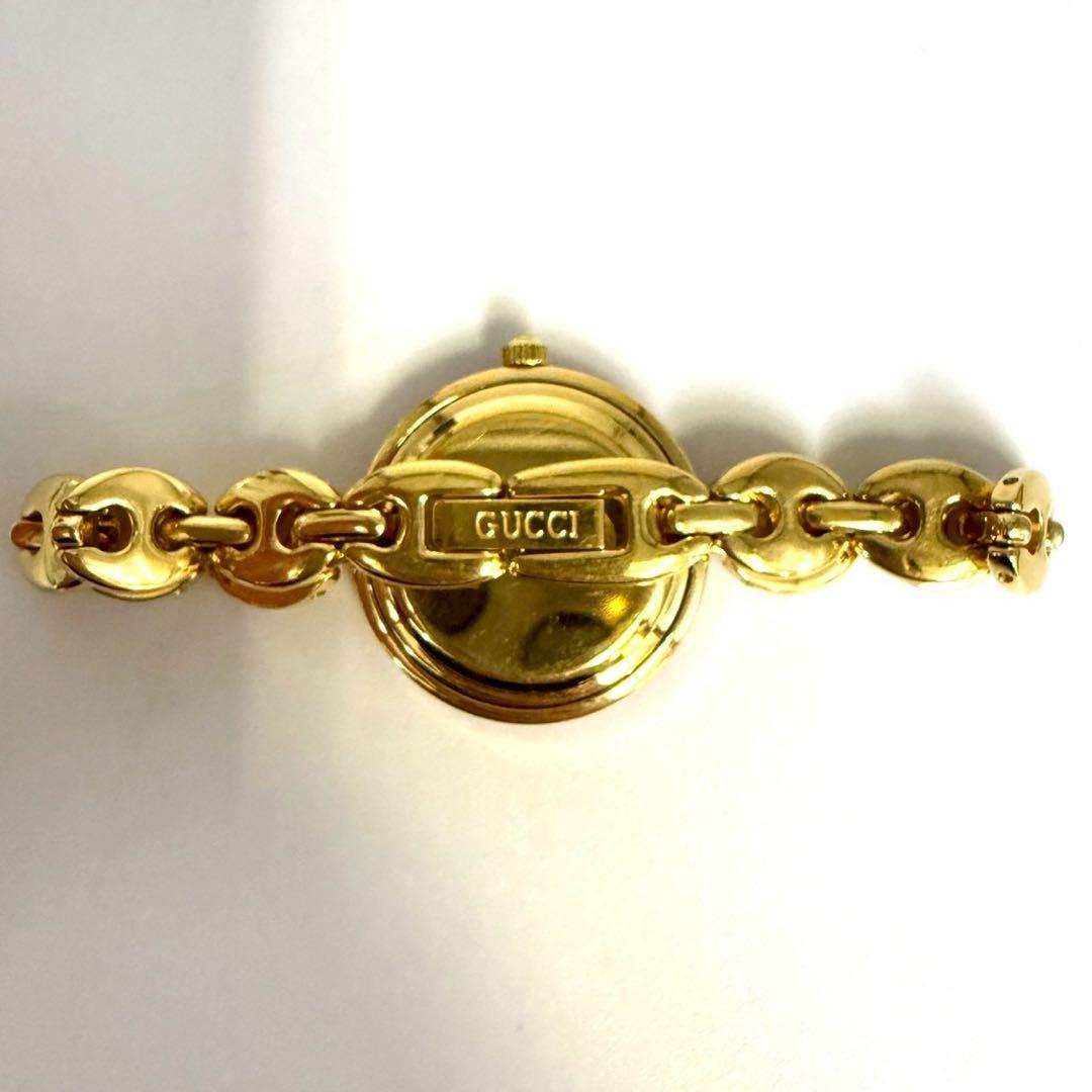 グッチ 腕時計 チェンジベゼル バングルウォッチ サファイヤガラス11/12.2