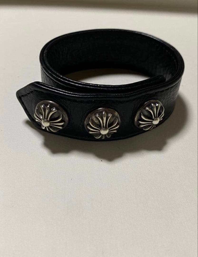 rinkan証明書あり クロムハーツ　レザーブレスレット　正規品