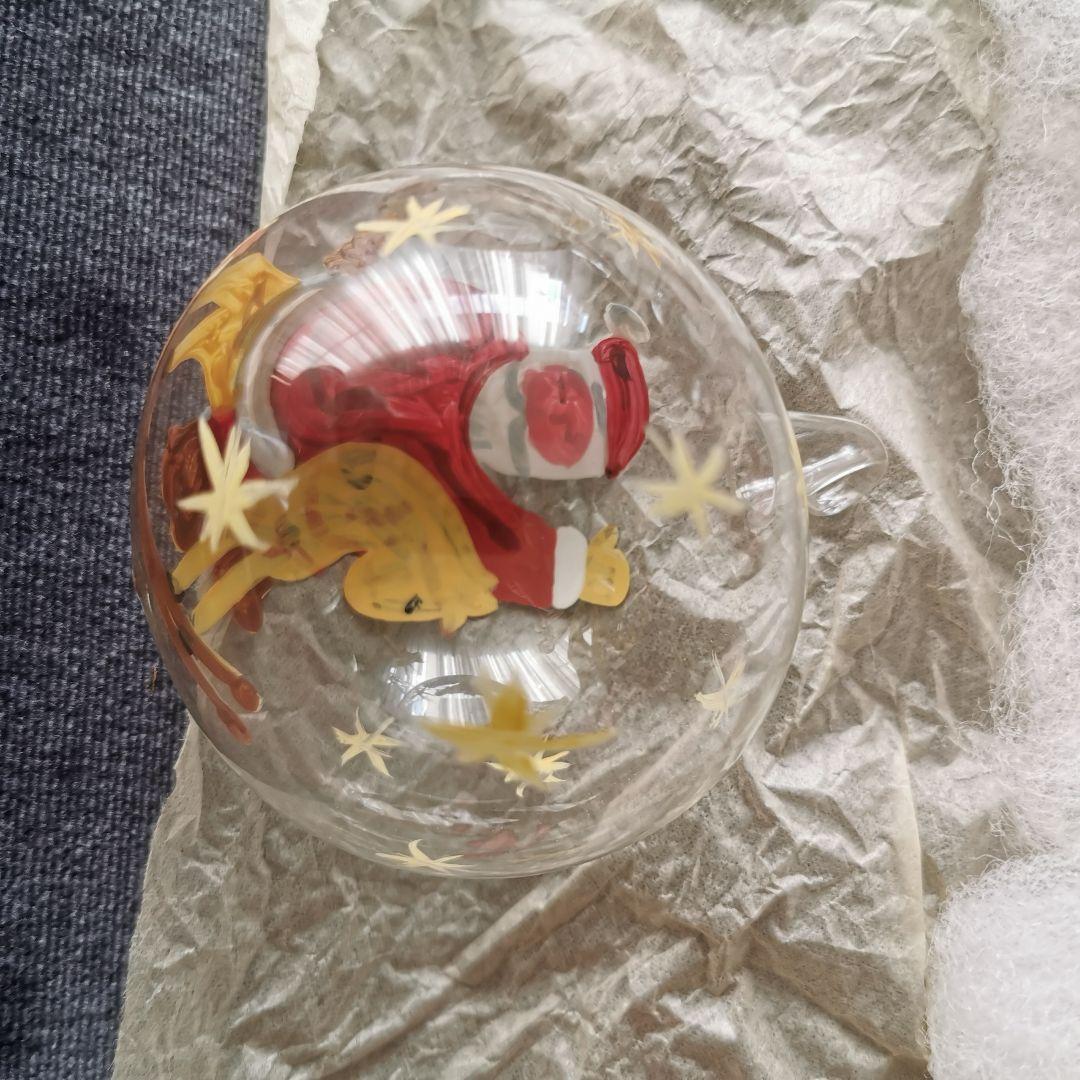 クリスマス　オーナメント ガラス　ガラスオーナメント　手描き　外国製　輸入　雑貨