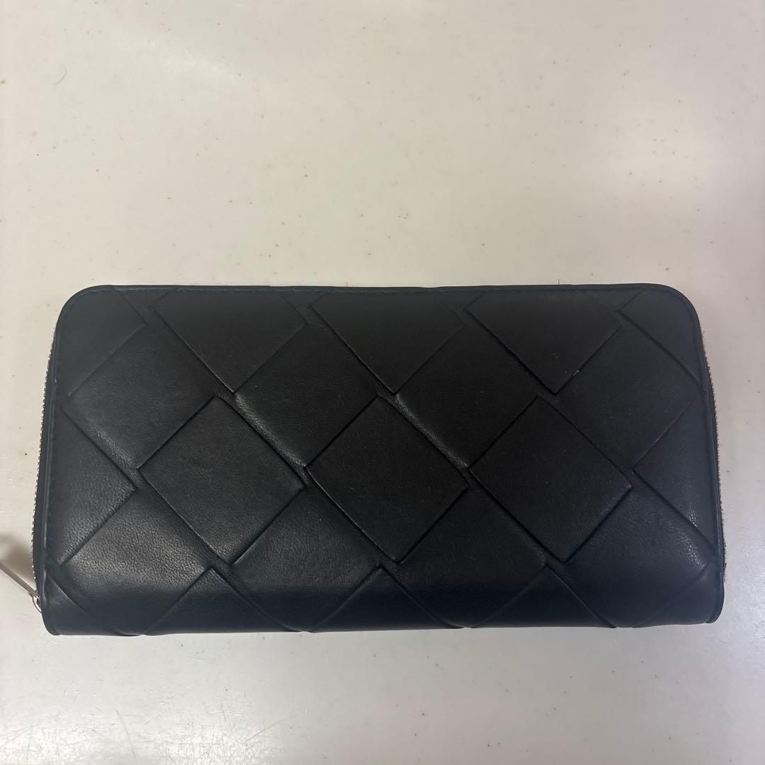 ボッテガヴェネタ　長財布　マキシ　イントレチャート　ブラック