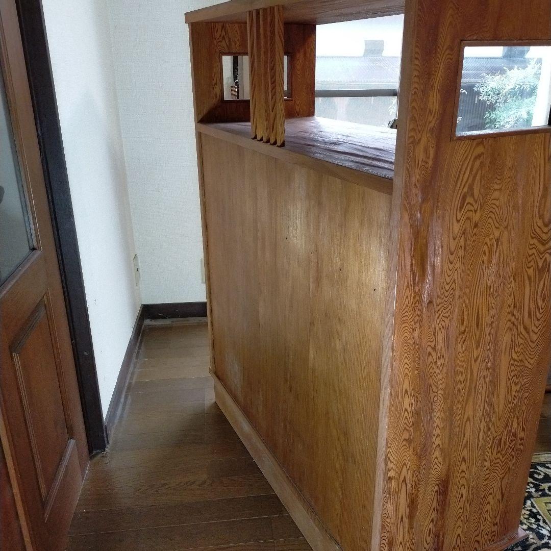 世界遺産屋久杉　極上　茶箪笥　茶棚　飾り棚　違い棚　収納棚　和家具