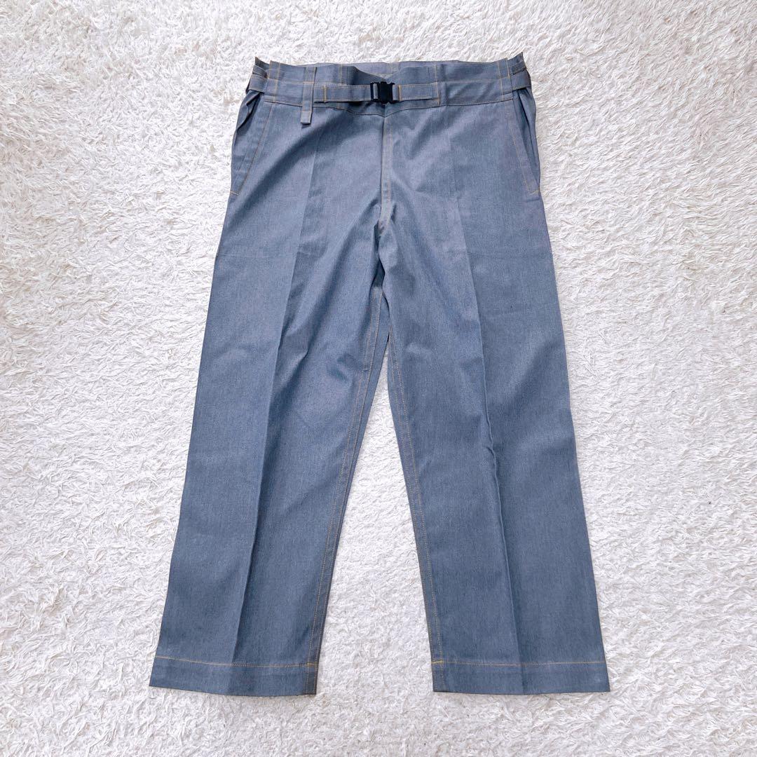 未使用極美品　ミーイッセイミヤケ　24AW フラットデニムパンツ　グレー