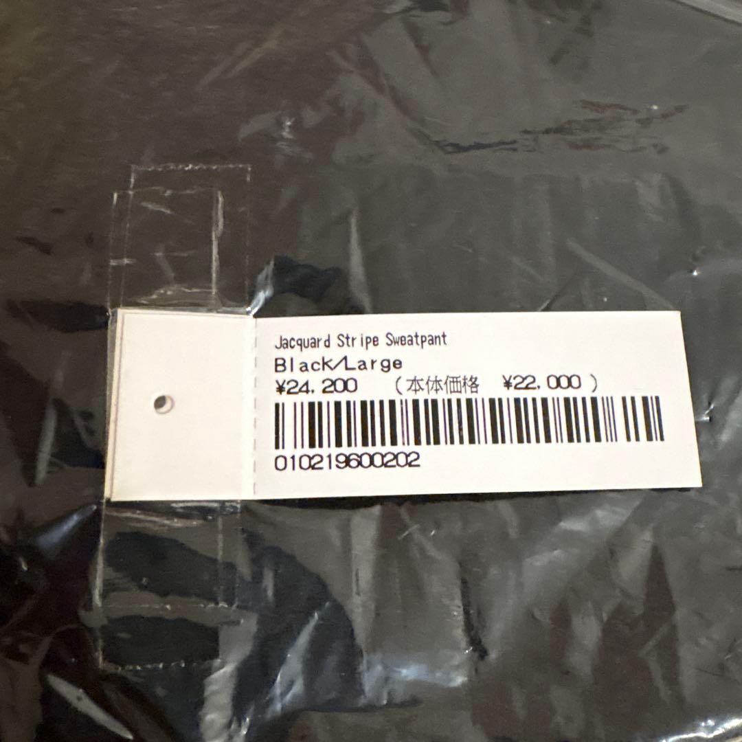 パンツ supreme jacquard stripe sweatpant Black