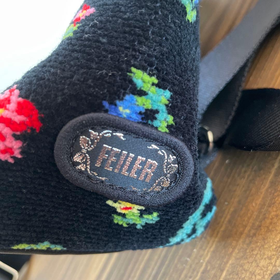 【未使用品】フェイラー 　ハイジフラワー　リュックサック　ブラック　黒