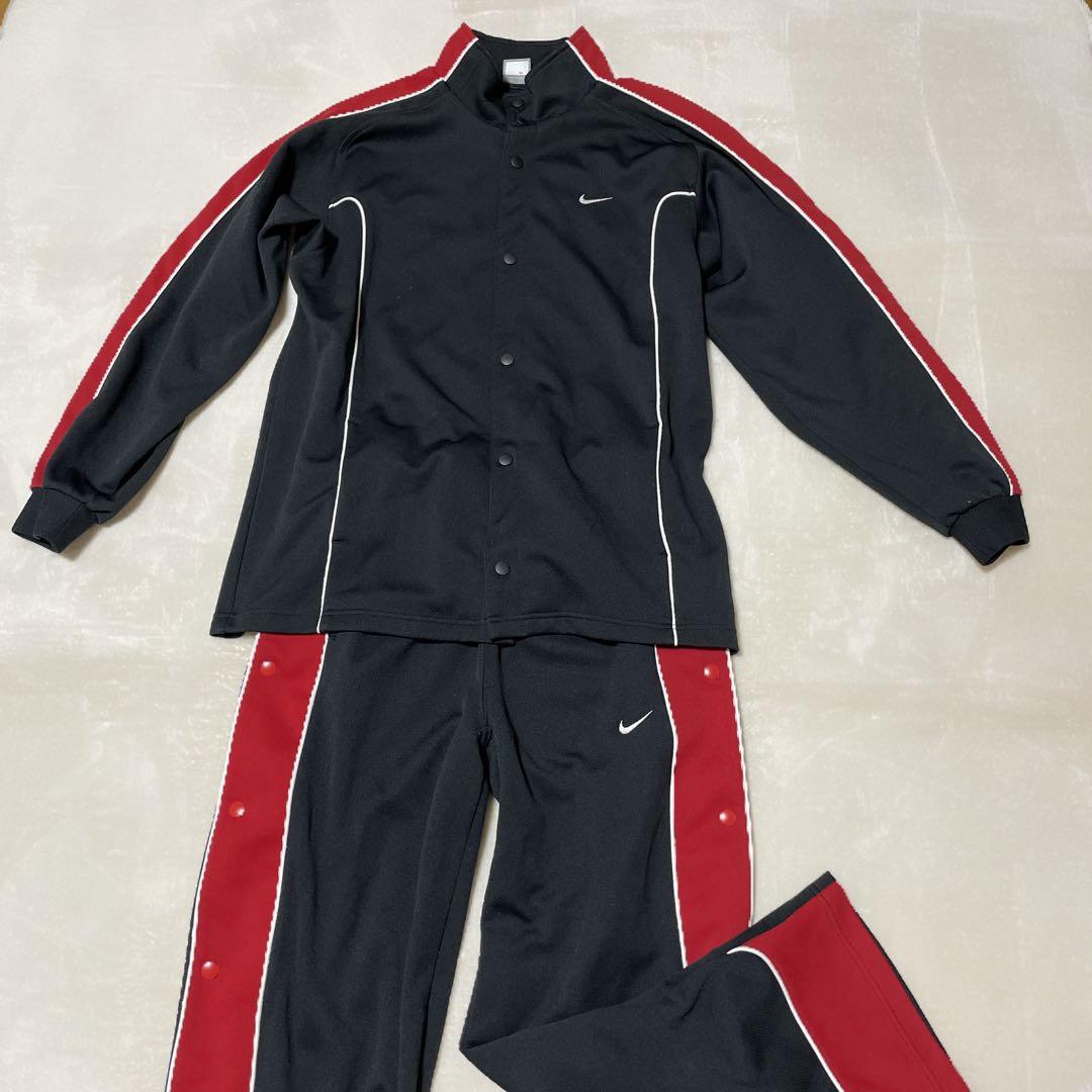 Nike ナイキ オールドジャージ上下 バスケット スナップボタン L M 刺繍