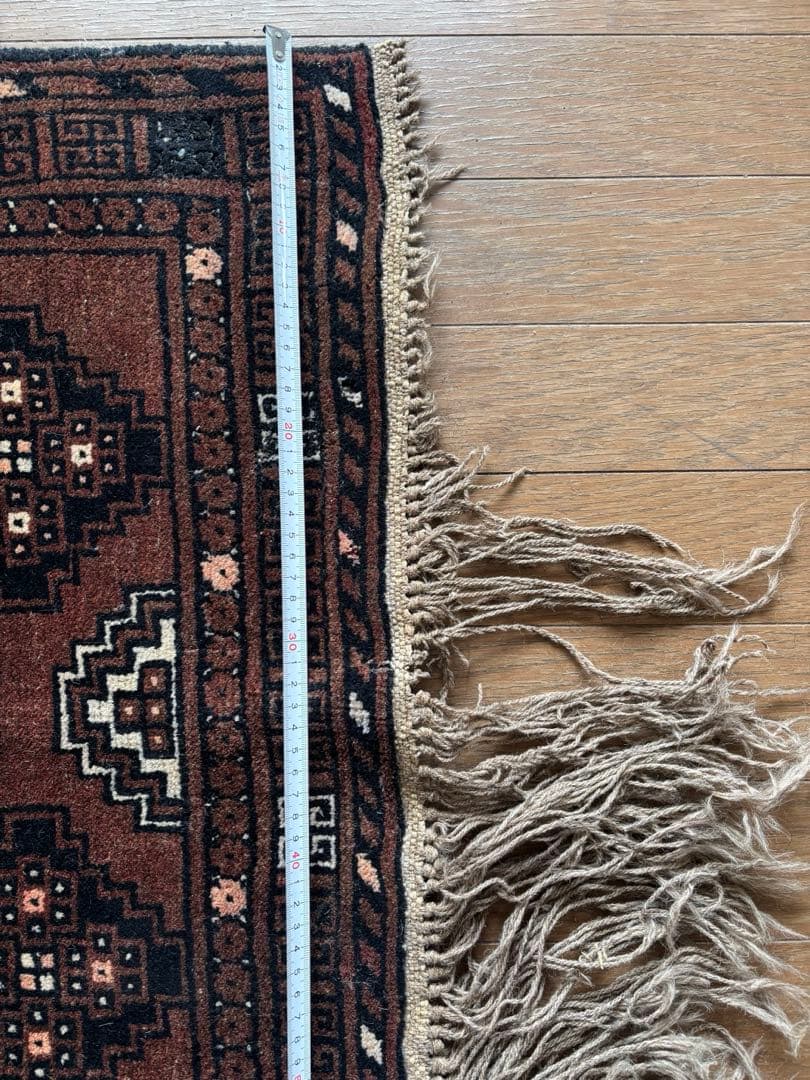 【ダメージ多め格安】パキスタン絨毯　トルクメン　手織り　ペルシャ