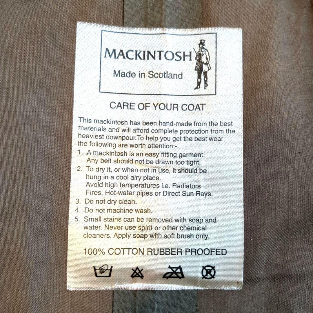 ✨️美品✨️　マッキントッシュ　ゴム引き　トレンチコート　ベルト付き　赤　34