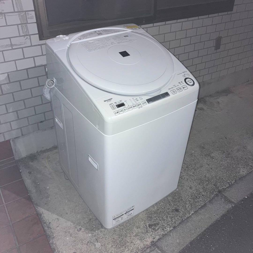SHARP 洗濯機 ES-TX8G-W 8kg 2023年製 家電
