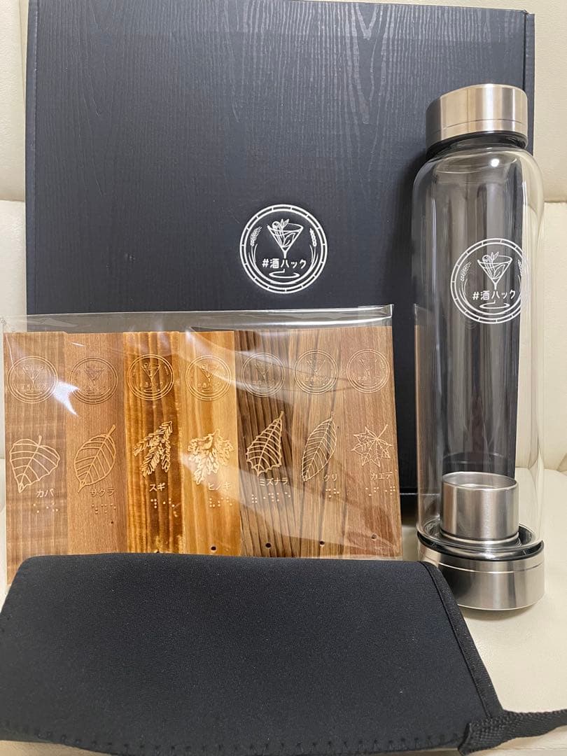 【新品未使用】#酒ハック 酒熟成キット 国産銘木7種｜ウイスキー・焼酎・日本酒