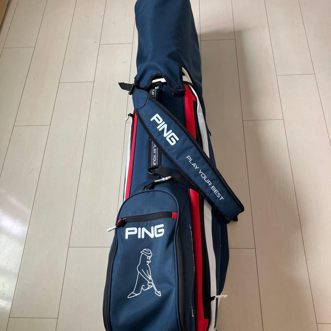 PING ゴルフキャディバッグ ネイビー