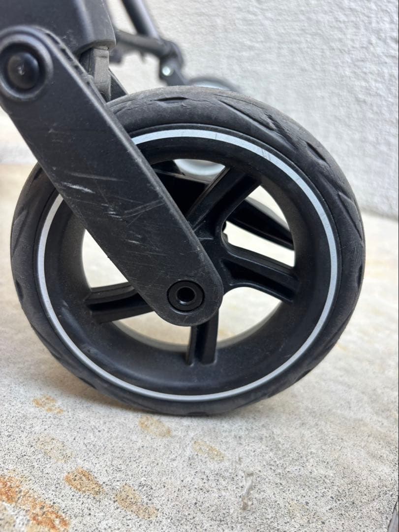 や*と様 ピジョン ビングルBB2 B型ベビーカー グレー　■おまけ■別売の日よ