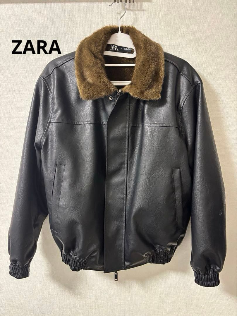 ZARA リーバーシブル フェイクレザージャケット