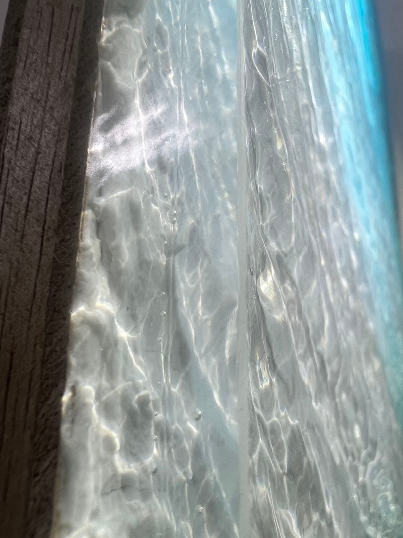 【波紋アート】Real Ocean／幻の島／42cm × 30cm／壁掛けアート