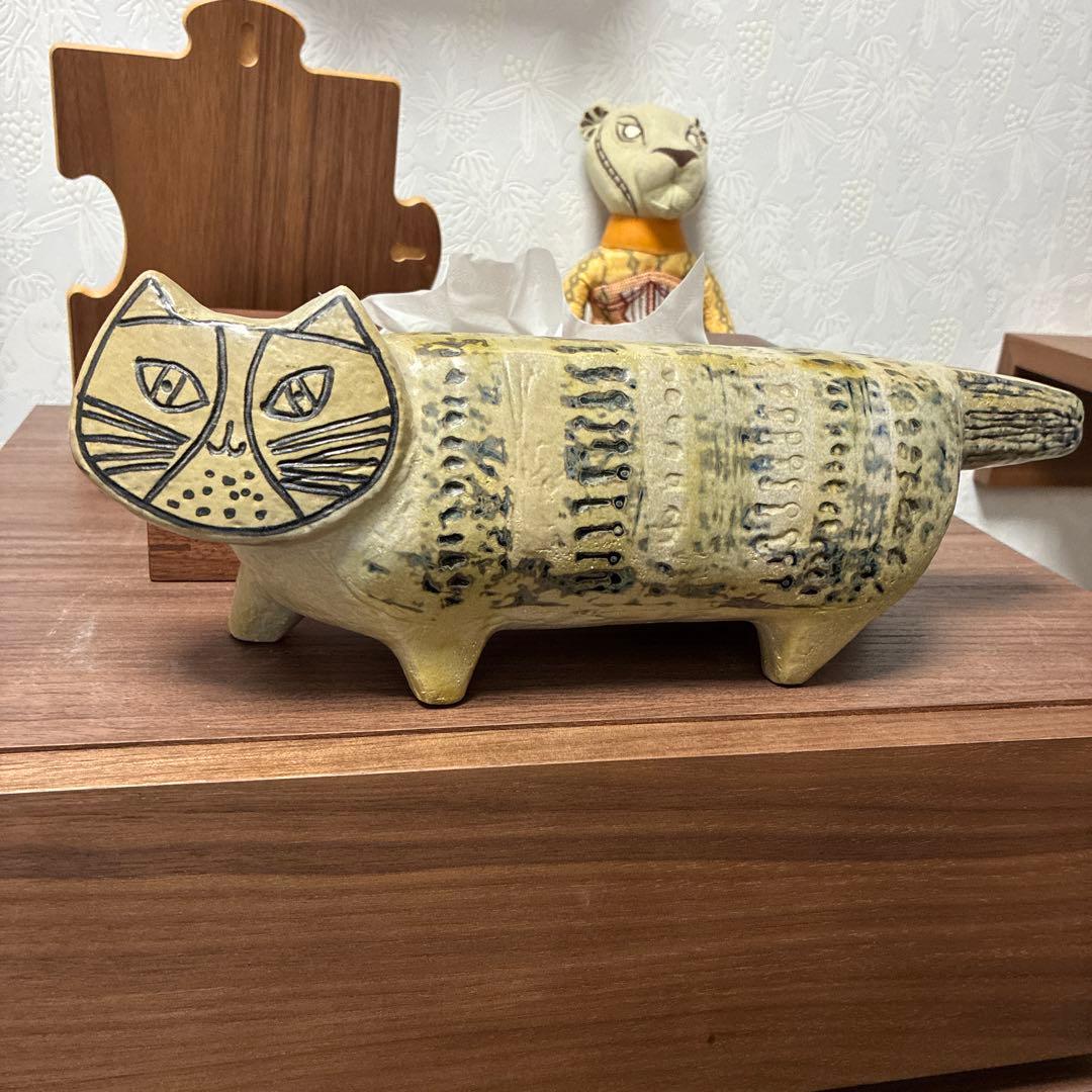 リサラーソン ヴィンテージ　猫　置物　グスタフスベリ　scope stora