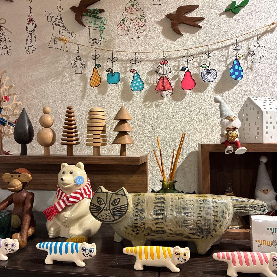 リサラーソン ヴィンテージ　猫　置物　グスタフスベリ　scope stora