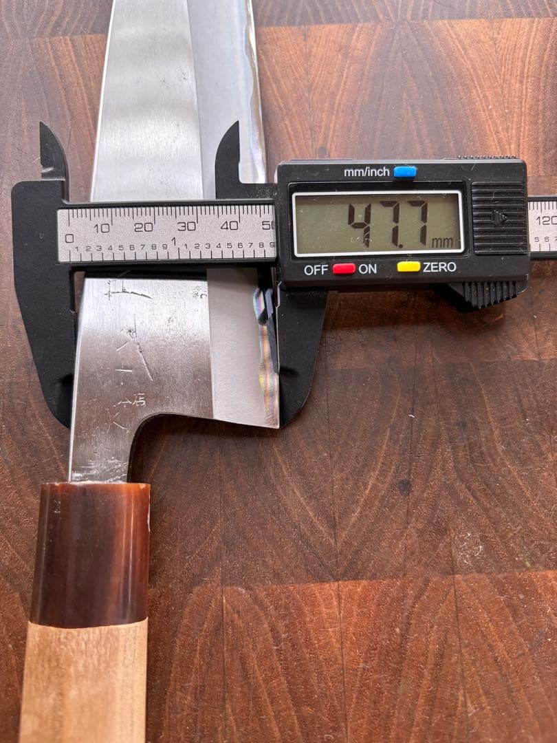 正本総本店　本霞　玉白鋼　身卸　出刃　210mm 7寸　包丁　和包丁　研ぎ済