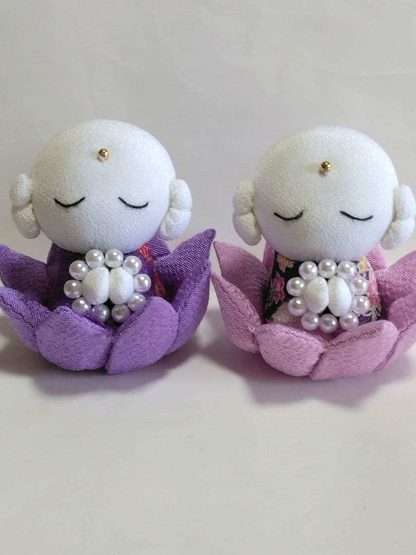 ラビベア　ちりめん細工　桜とめじろの吊し飾り