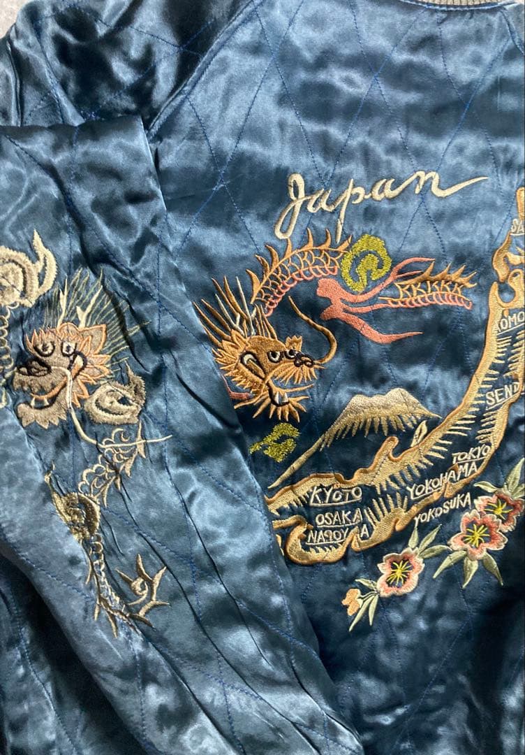 陰*K様 90sBackStreetCrawler 紺別珍スカジャン ミツワ 希