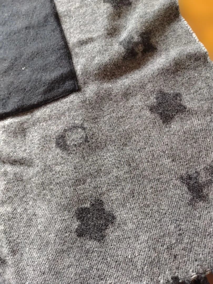 未使用 COACH グレー ウール混合ストール