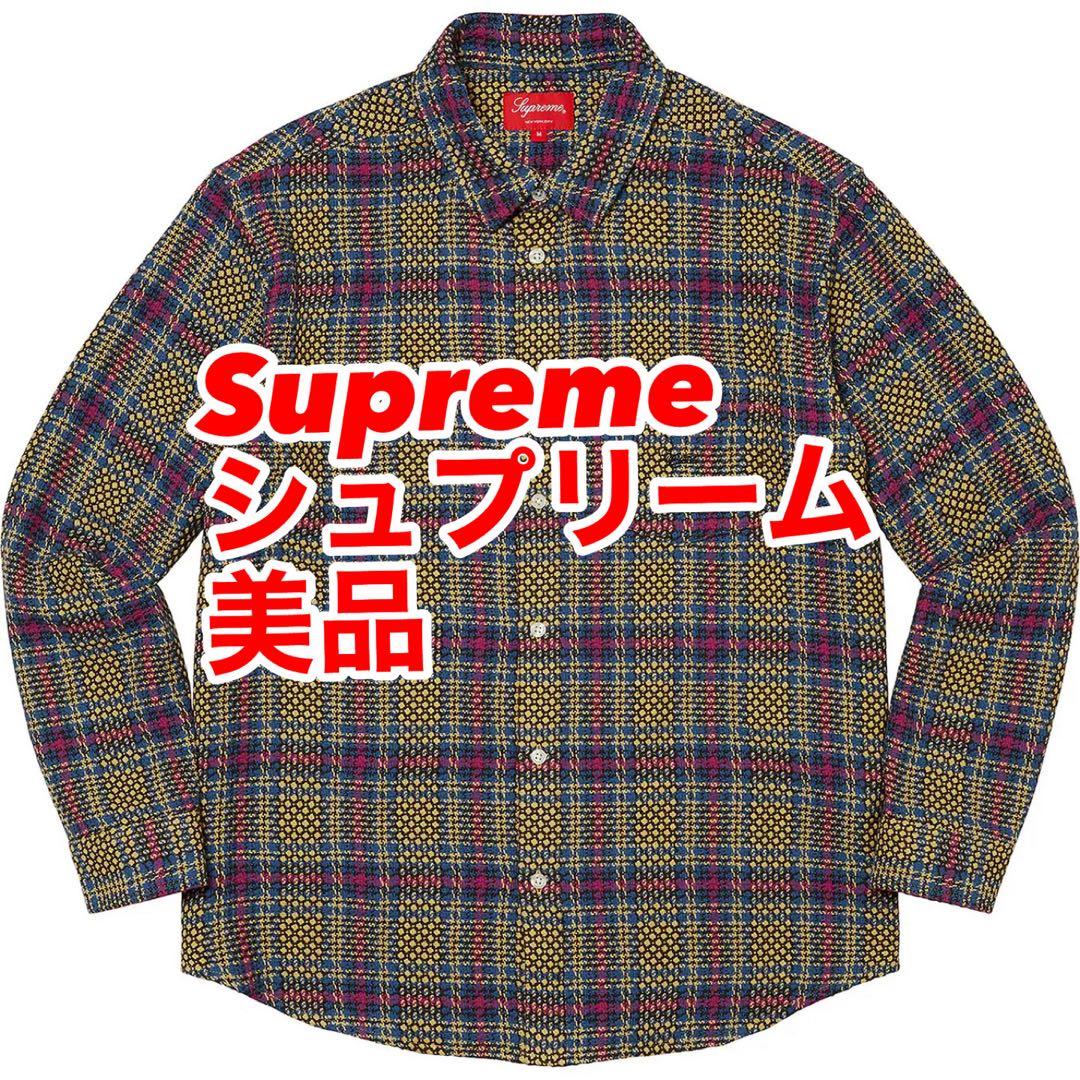 Supreme Basket Weave Plaid Shirt シュプリーム