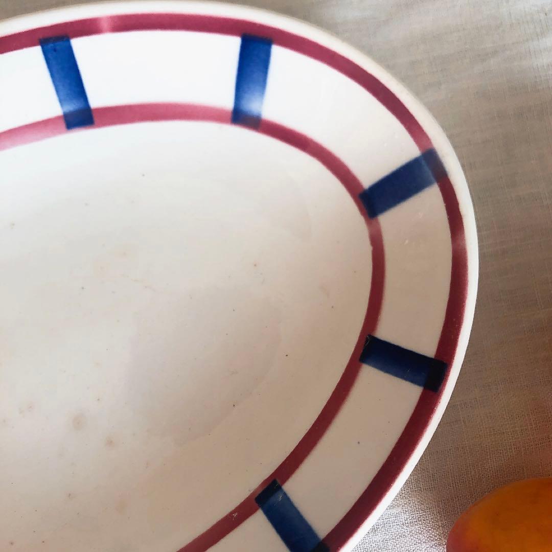 専用　ディゴワンサルグミンヌ　バスク柄ラヴィエ　前菜皿　フランスアンティーク食器