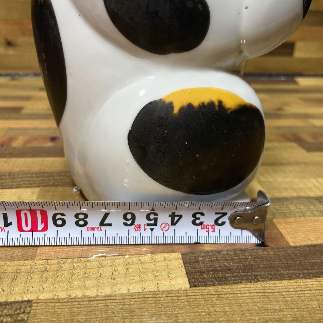 招き猫 まねきねこ 縁起物 置物 昭和 レトロ ヒビあり