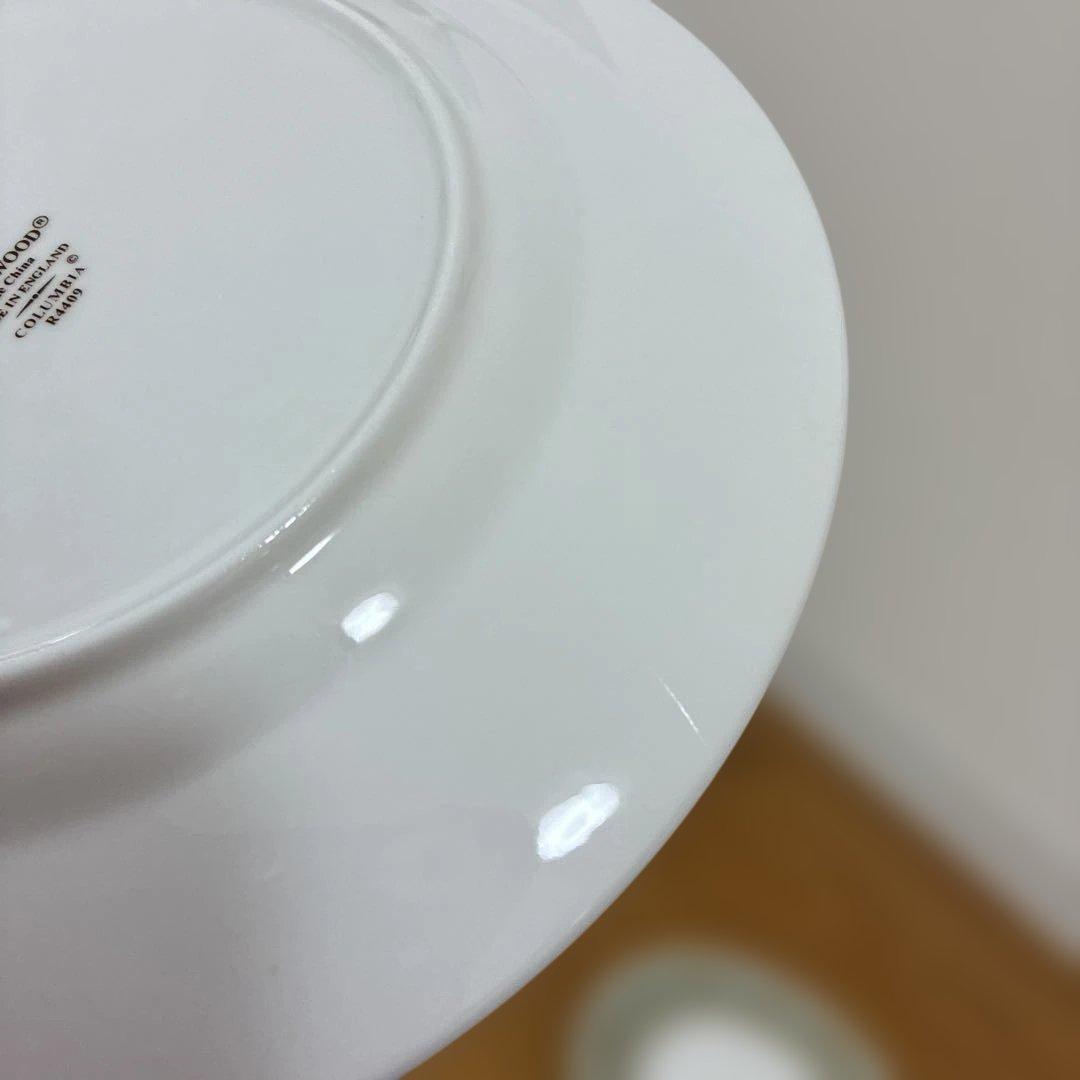 ウェッジウッド コロンビアセージグリーン プレート　丸皿　黒壷　4枚まとめ売り