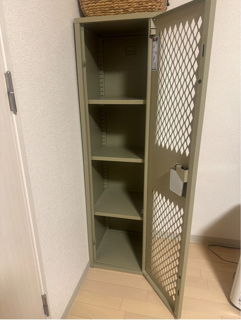 超美品　DULTON / STEEL MESH LOCKER MOSS GRAY