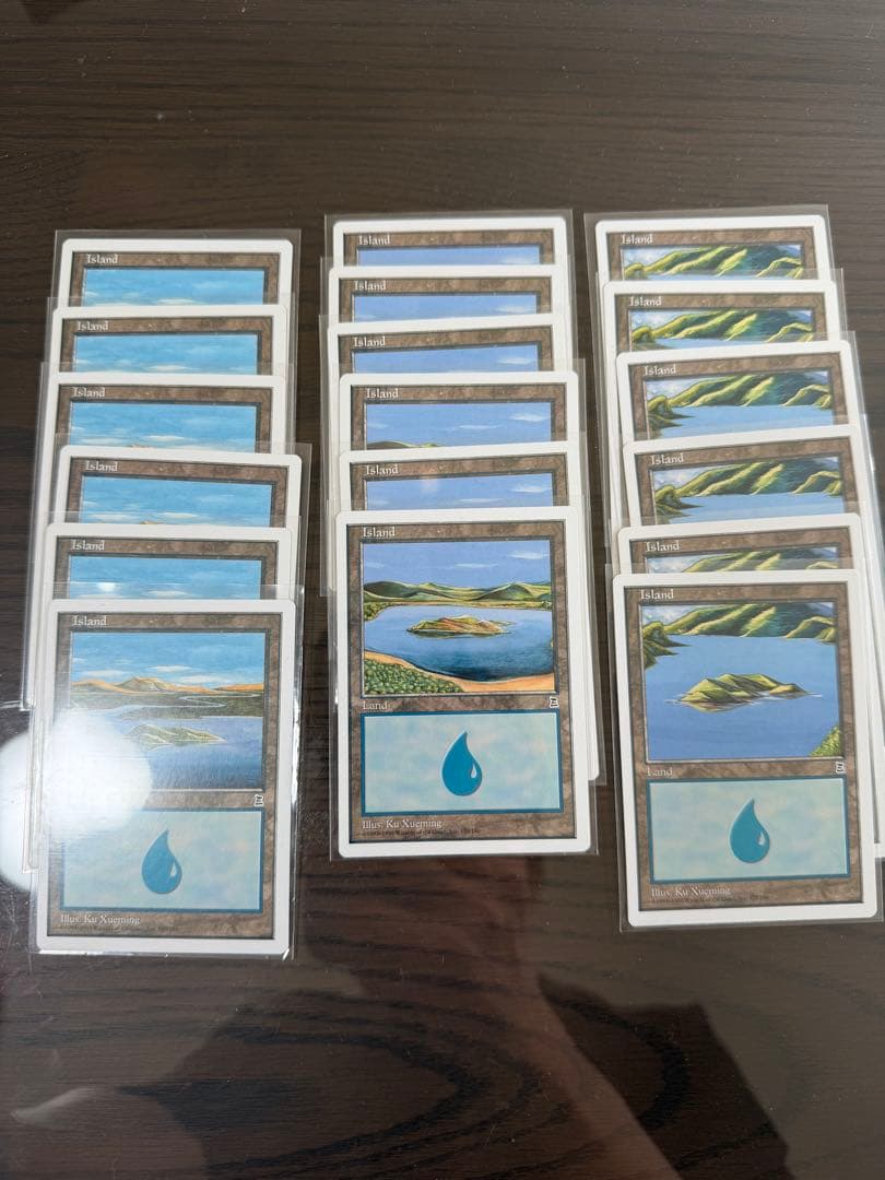 mtg ptk ポータル三国志　基本土地　英語版　沼　島 　森　山　平地　63枚