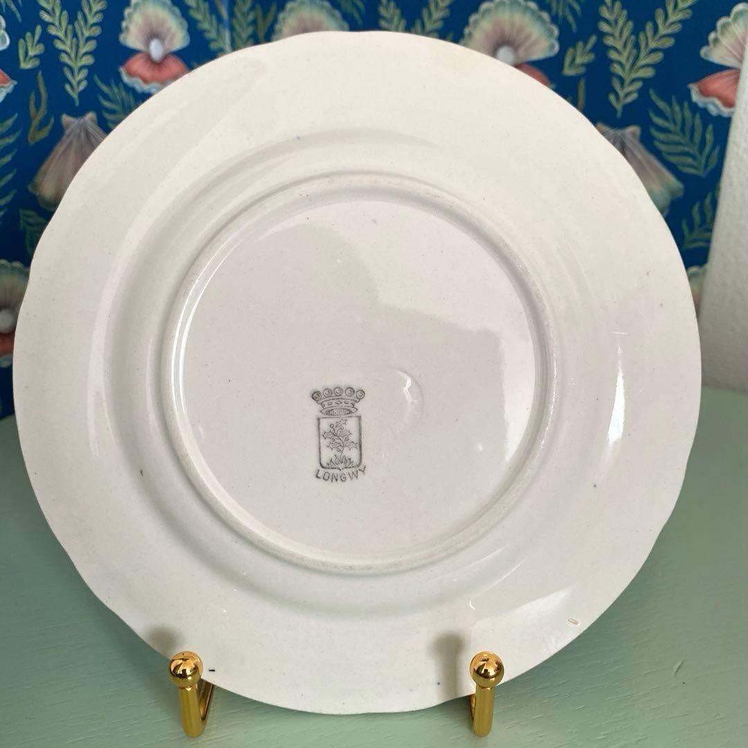 フランスアンティークLongwy ロンウィ プレートチェリー【A】