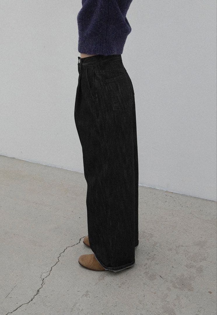 OHOTORO curve tucked jeans デニム Short S