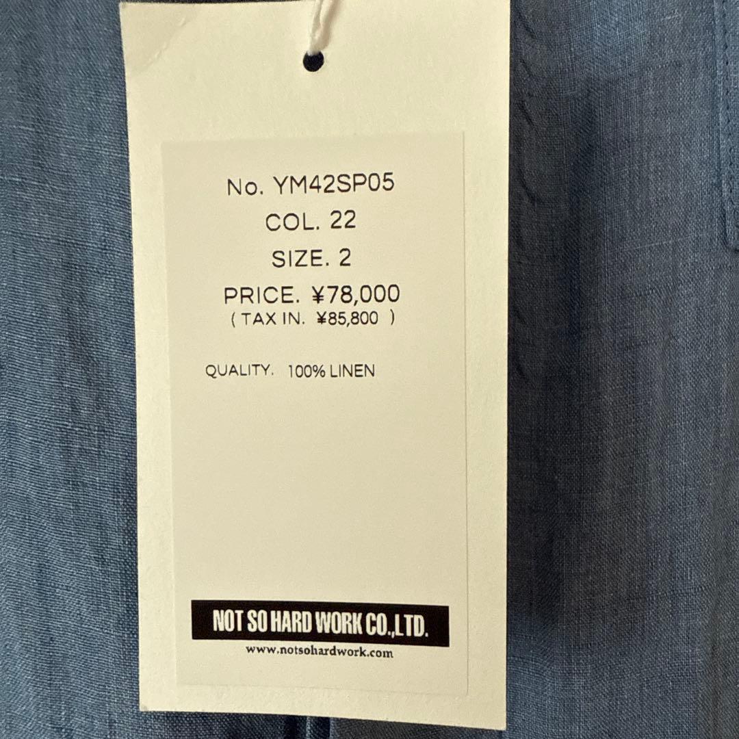 新品★ トゥジュー toujours ハードウォッシュリネン　オールインワン