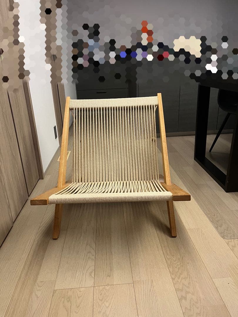 北欧家具　ペーパーコードラウンジチェア