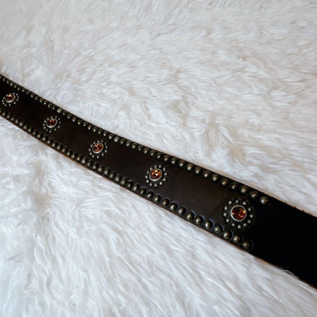 【希少】HTC USA製 フラワーコンチョ スタッズベルト 36