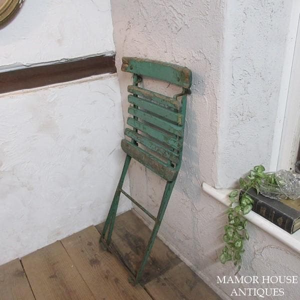 イギリス アンティーク 家具 訳あり 折り畳み式チェア 英国 4779e